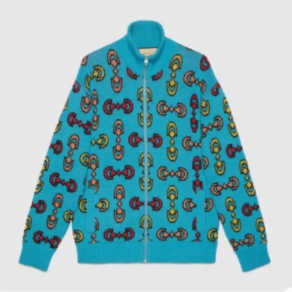 GUCCI Horsebit Printed Cardigan - Picture 2 of 5